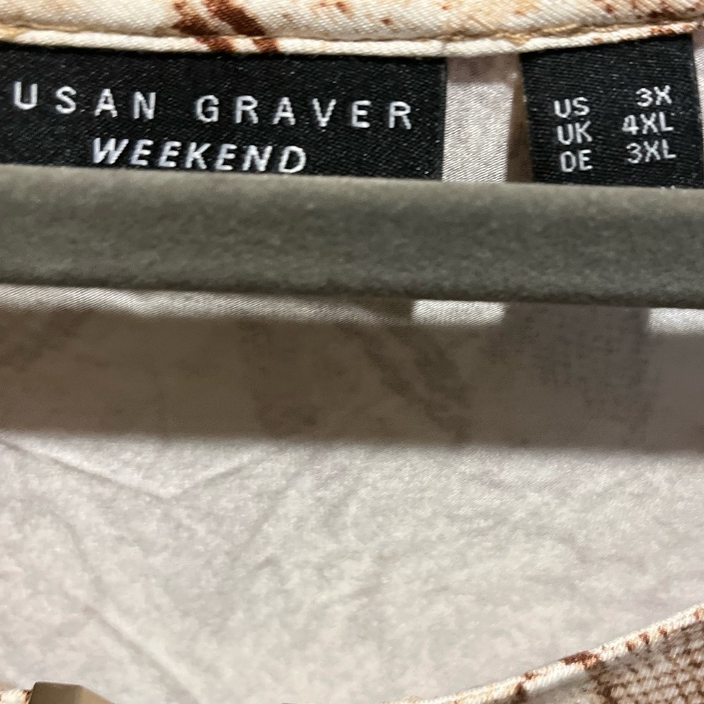 311. WOMENS SUSAN GRAVER 3X DETAIL TOP - Picture 2 of 6